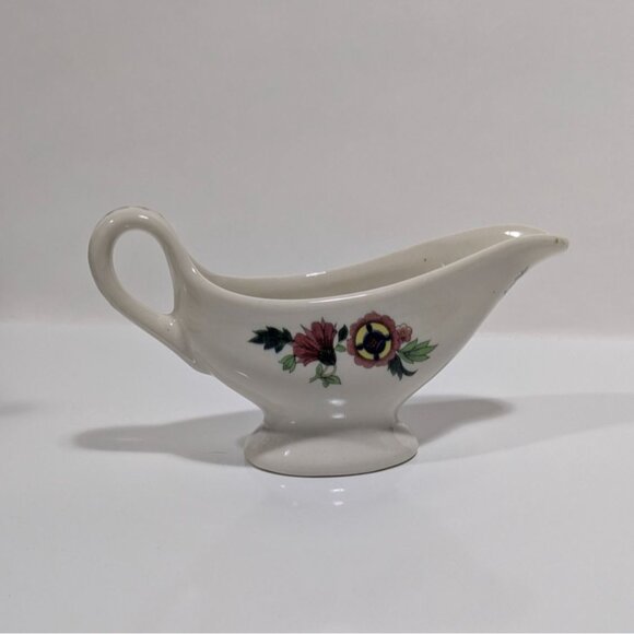 Syracuse Birds Of Paradise Gravy Boat Floral Vintage Server Restaurant Ware - Picture 9 of 16